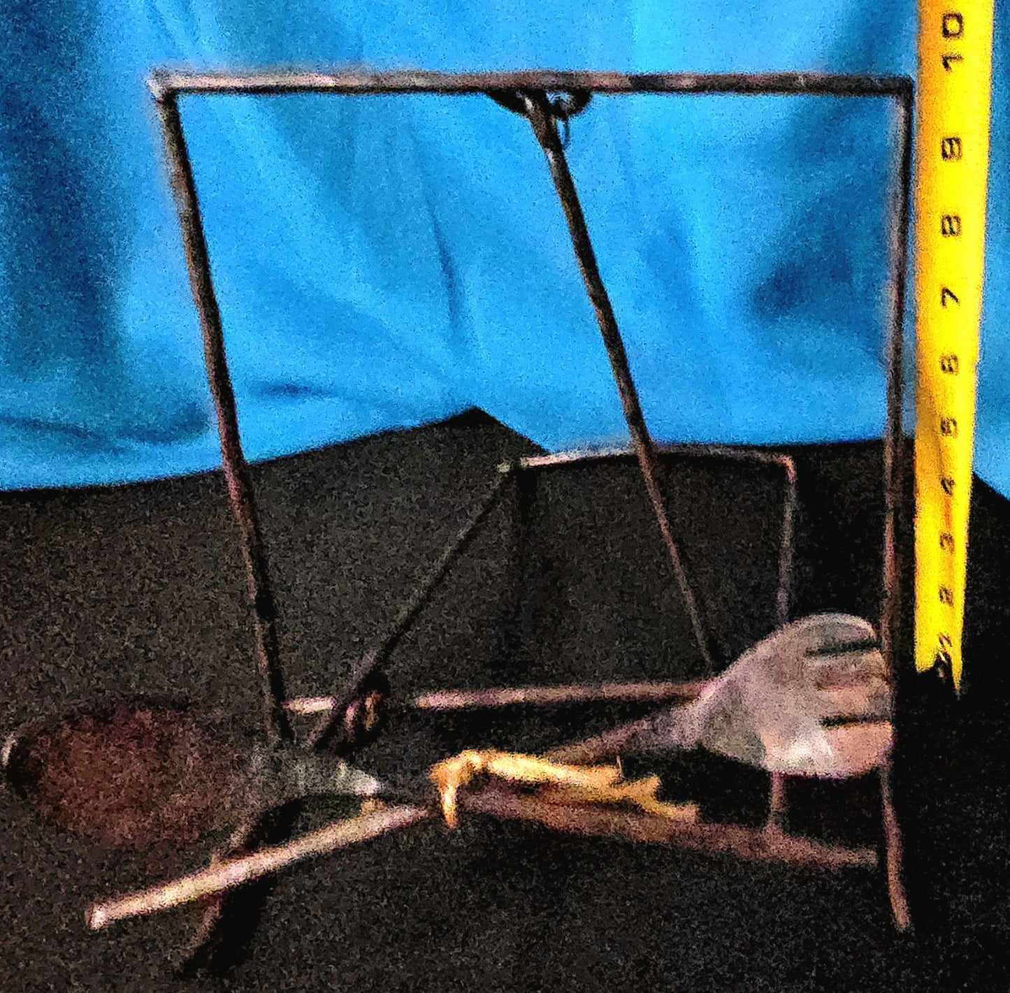 Distressed Iron Fork And Spoon Cookbook Stand Holder