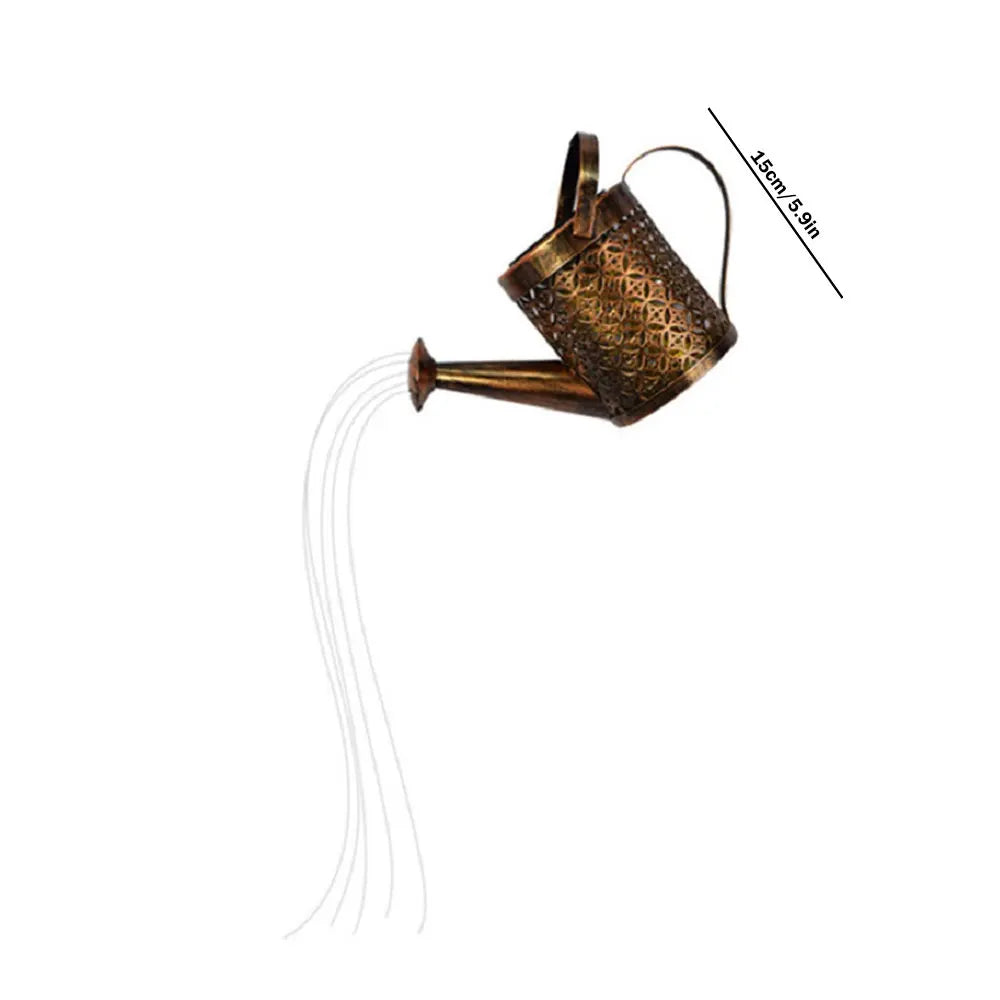 Solar Watering Can Light Hanging Waterfall Lamp Retro Decorations