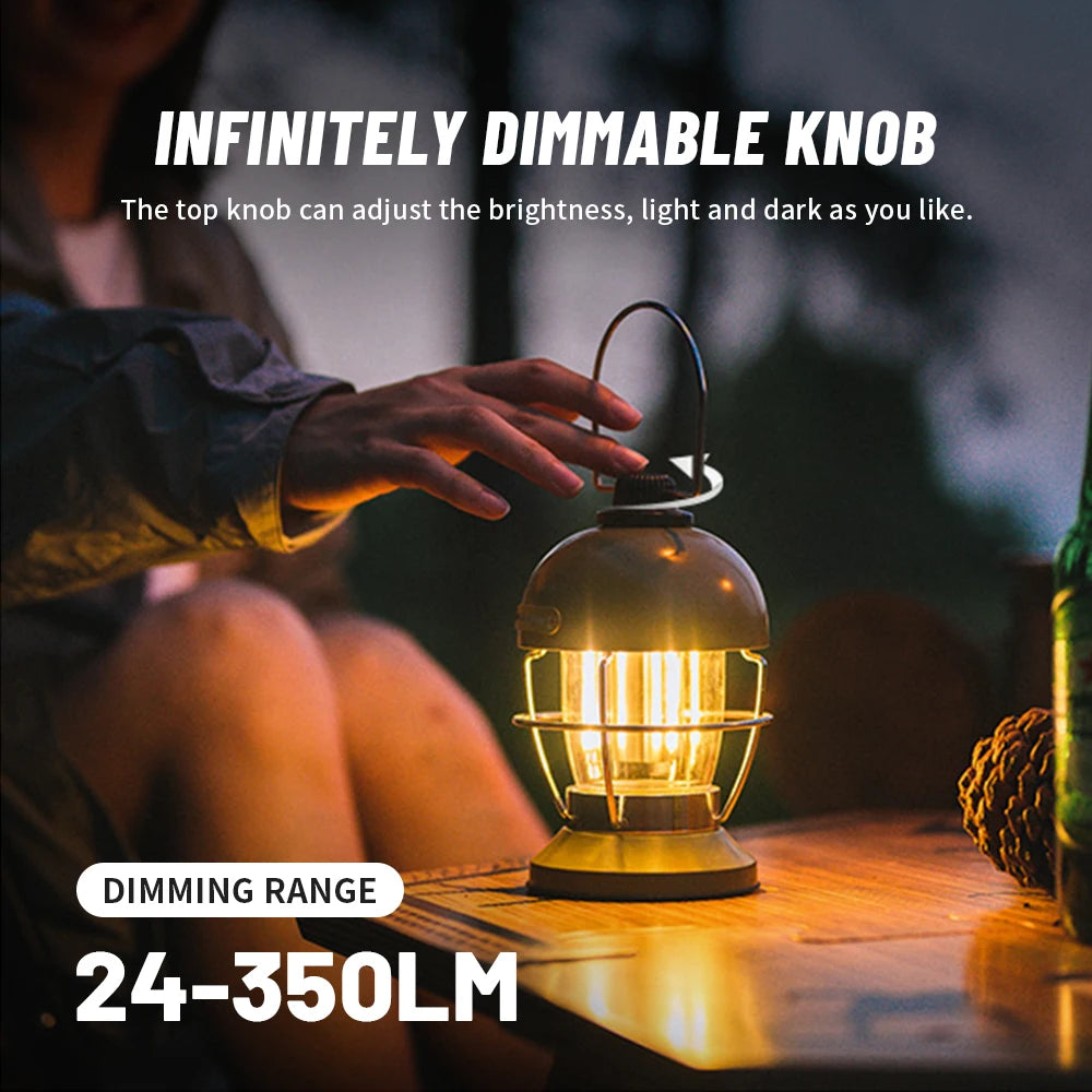 Naturehike 2025 New Camping Lantern - USB Rechargeable, Waterproof Lamp