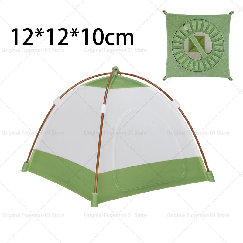 Camping Simulation Small Tent Model Removable Toy Decoration Camping Tent Lampshade Creative Scene Props Display Decoration