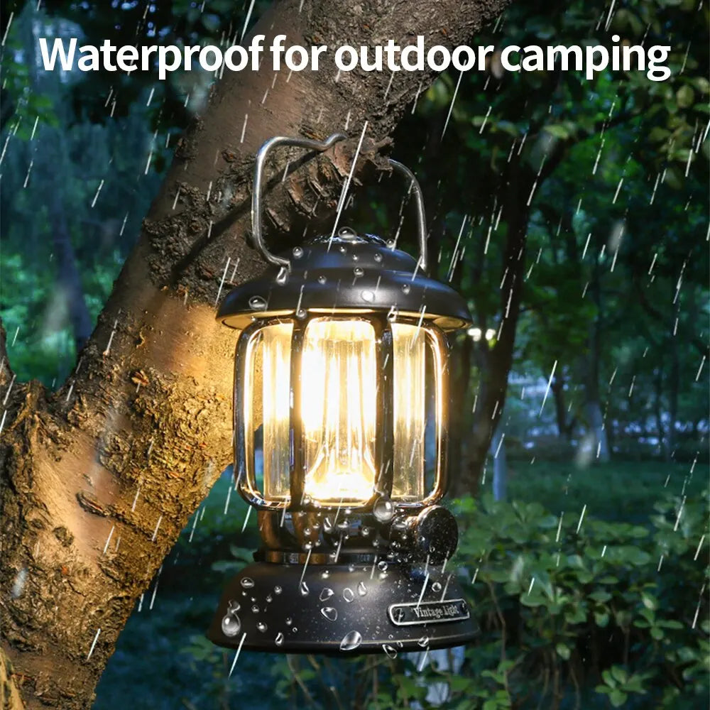 Outdoor LED Camping Lantern - USB Rechargeable - Waterproof