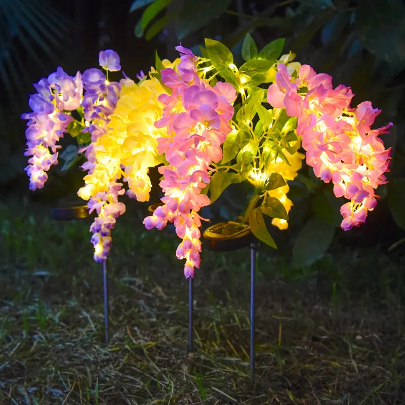 Wisteria Flower Solar LED Garden Decoration