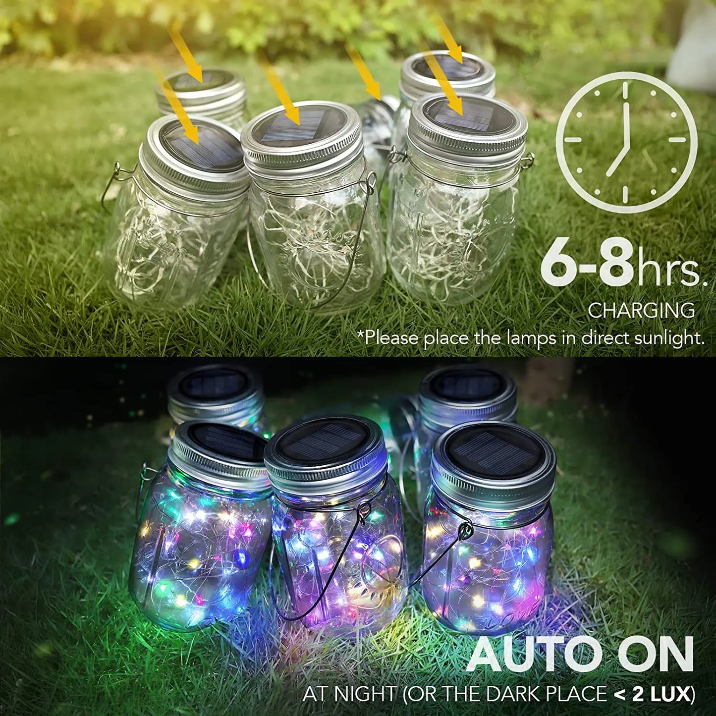 Mason Jar Firefly Solar String Lights 20 (Mason Jar Not Included)