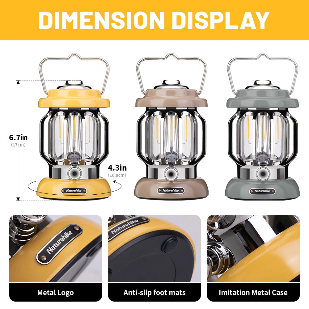 Naturehike 2025 New Ambient Camping Lantern - Waterproof