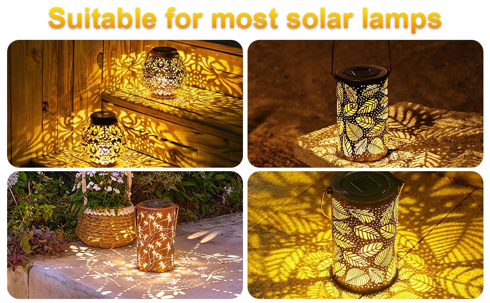 Solar Watering Can Light Hanging Waterfall Lamp Retro Decorations