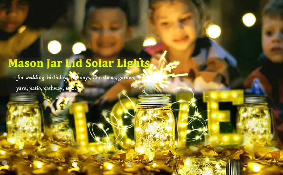 Mason Jar Firefly Solar String Lights 20 (Mason Jar Not Included)