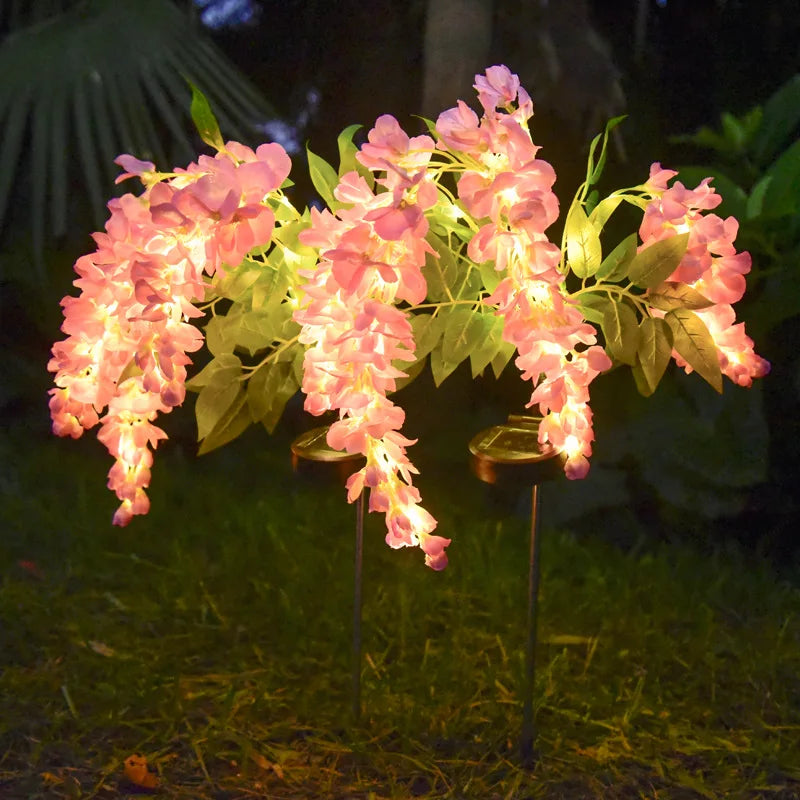 Wisteria Flower Solar LED Garden Decoration