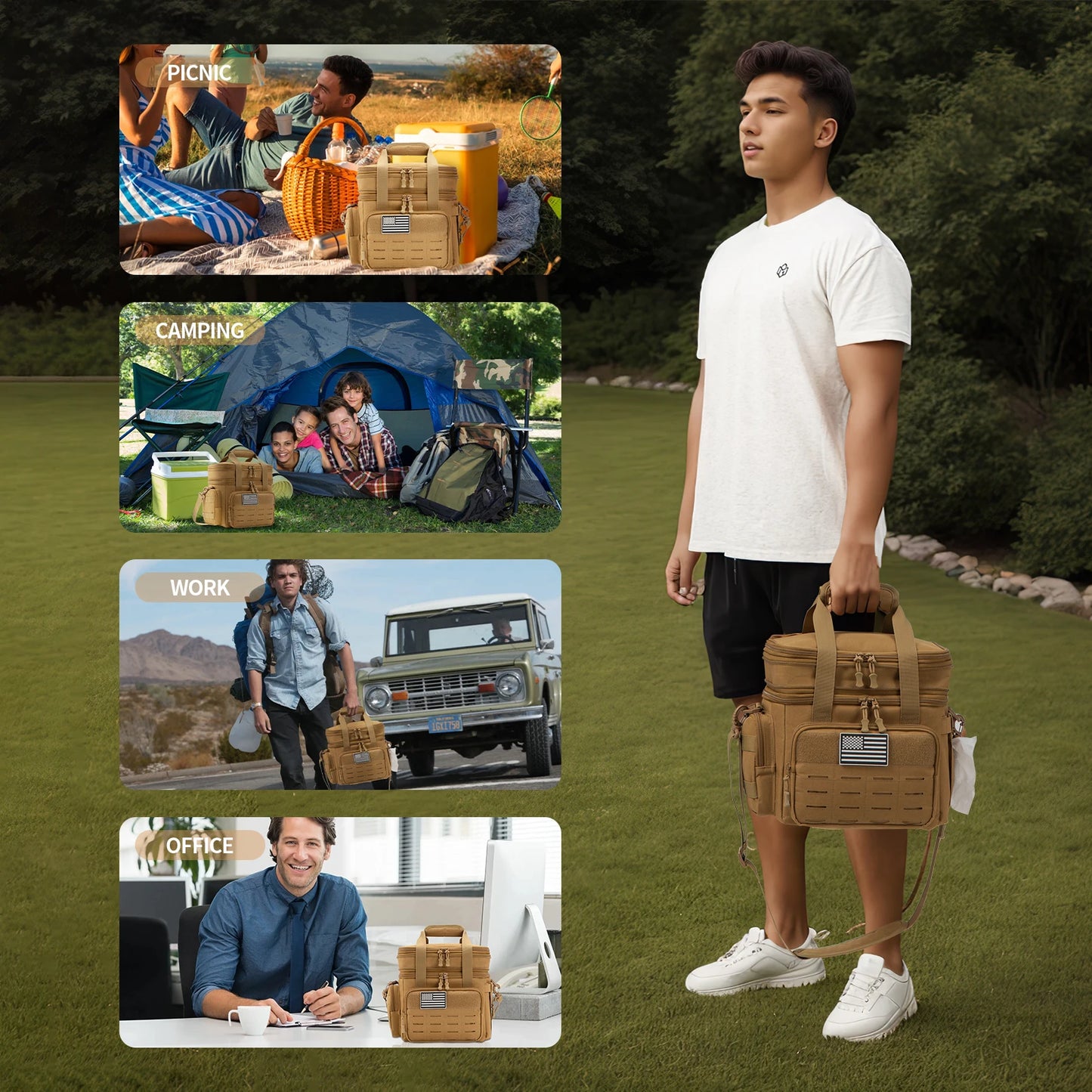 18L Insulated Cooler Bag - Heavy Duty Leakproof