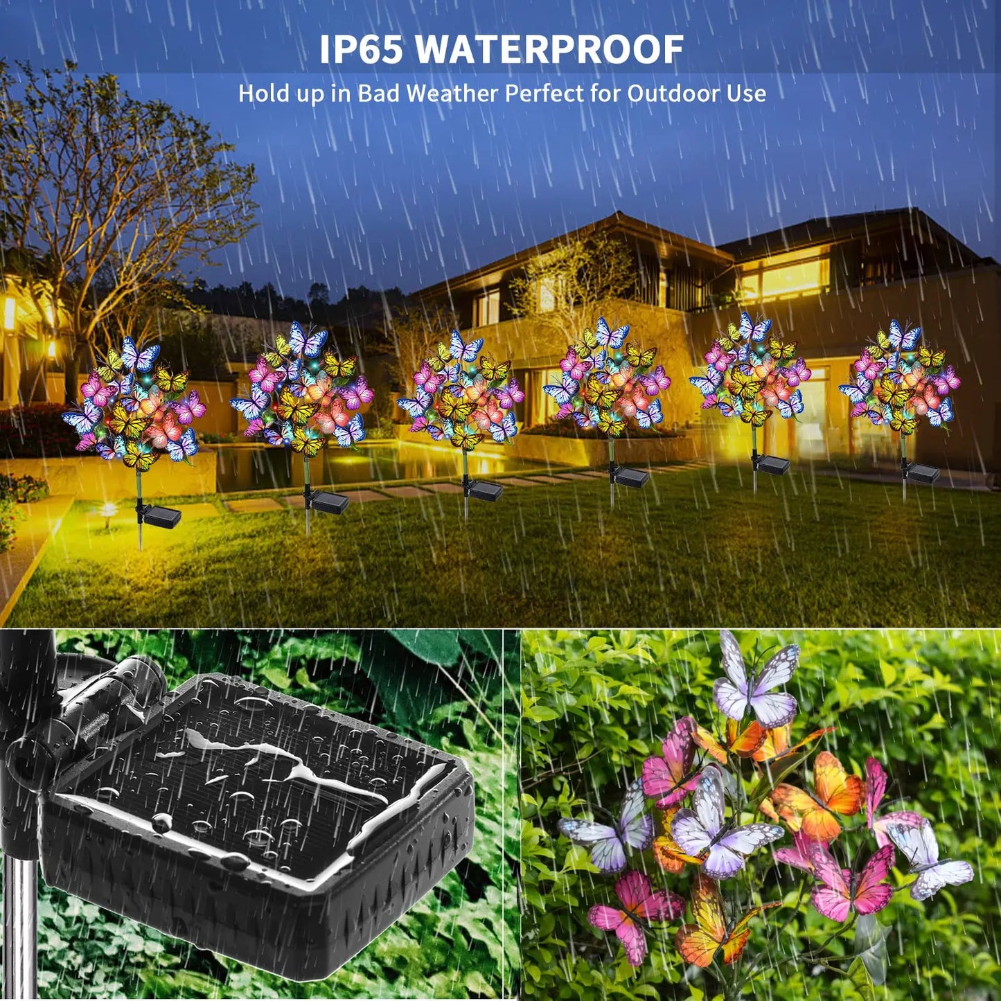 Butterfly Solar Lights for Garden Yard Patio Lawn Outdoor Decor