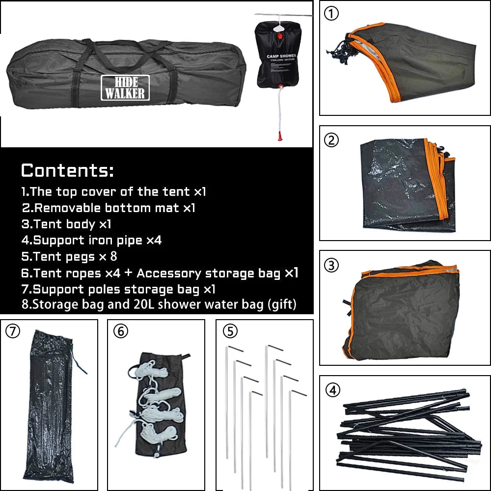Heavy Duty Shower Tent - Outdoor Camping