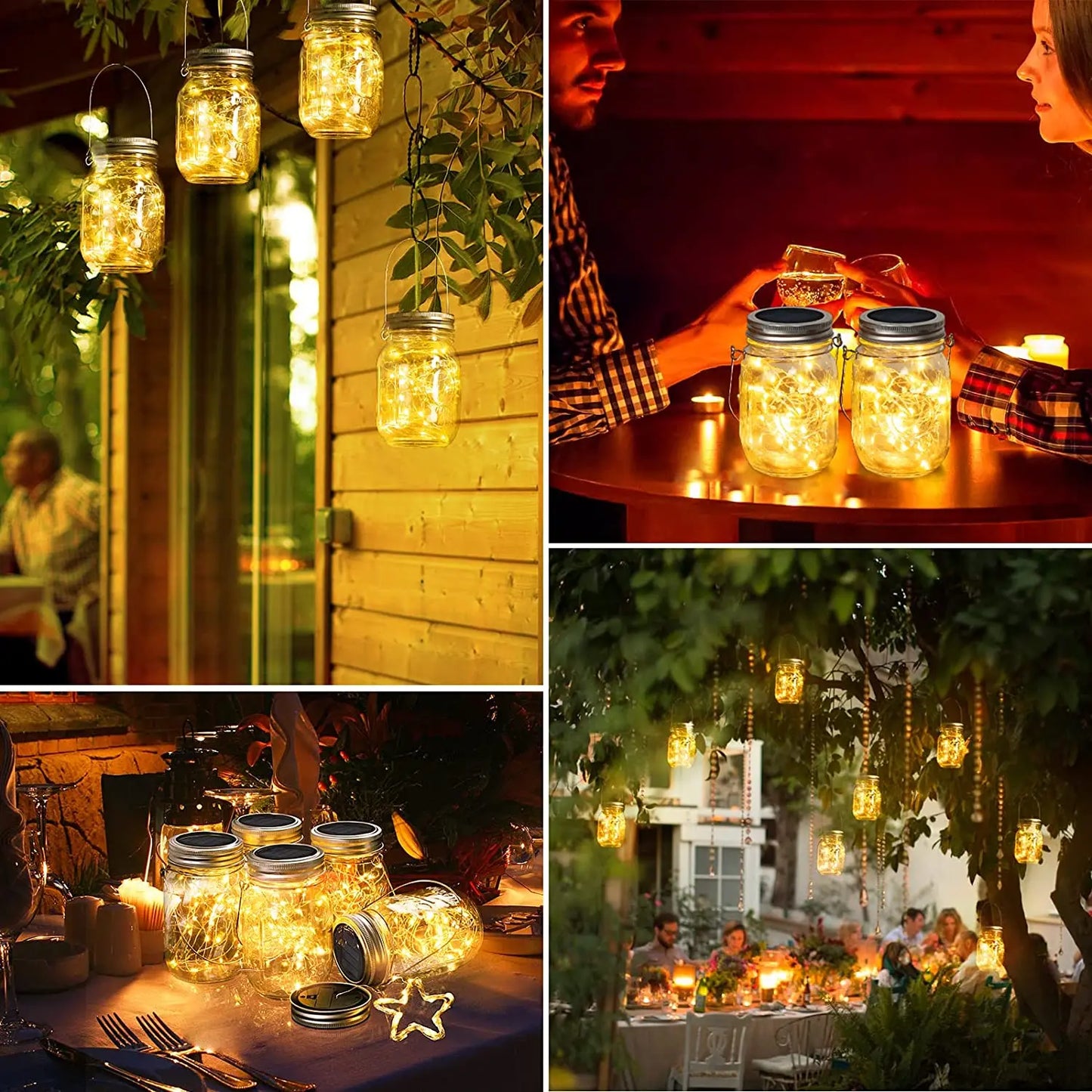 Mason Jar Firefly Solar String Lights 20 (Mason Jar Not Included)