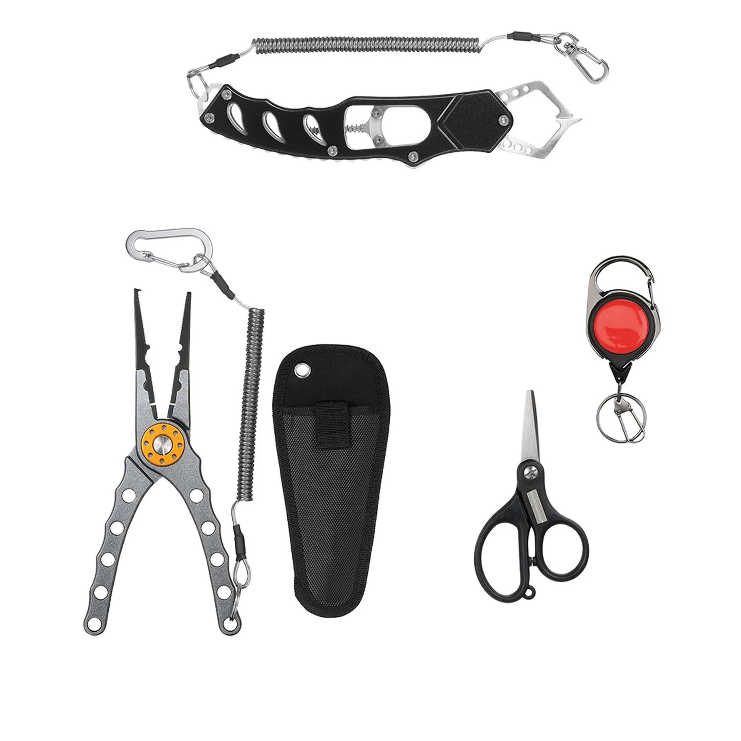 Fishing Kit with Multi-tools (Pliers, Fish Lip and Durable Sheath)