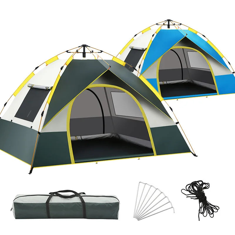 Camping Pop Up Tent Automatic One Touch Set Up (3-4 Person)