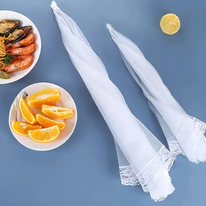 White Mesh Food Tent - Insect Cover for Outdoor Picnics, BBQs