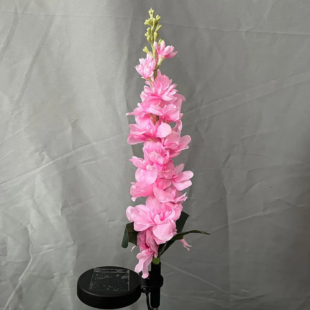 1PC 1Head Solar powered Swallow Grass Plug in Lamp,available in Pink,Blue,White,and Purple,Used for Garden,Outdoor Decoration