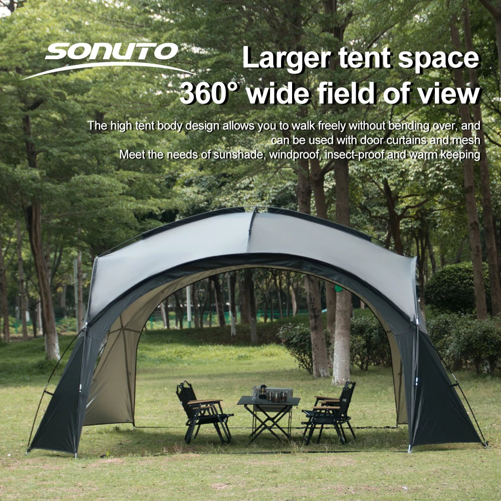 Large 4-10 Person Camping Tent - Waterproof & Windproof