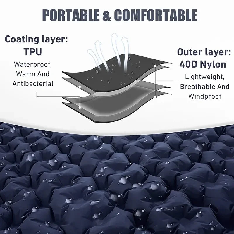 Double Size Camping Self-Inflating Mattress
