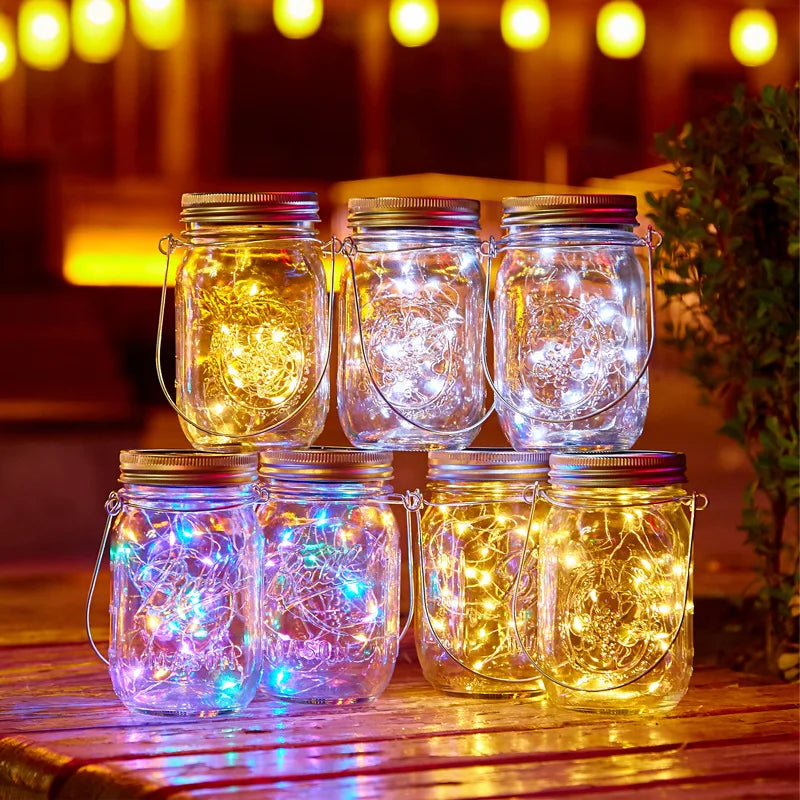 Mason Jar Firefly Solar String Lights 20 (Mason Jar Not Included)