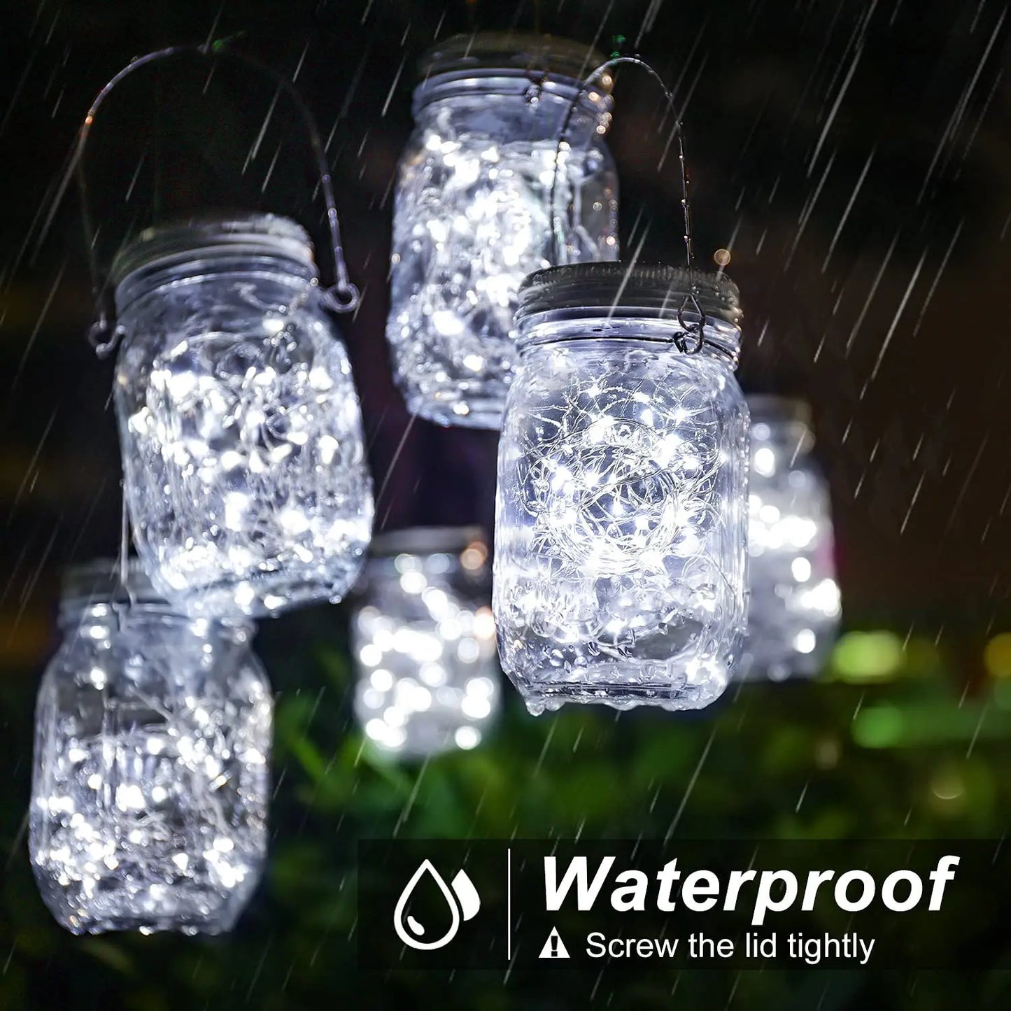 Mason Jar Firefly Solar String Lights 20 (Mason Jar Not Included)