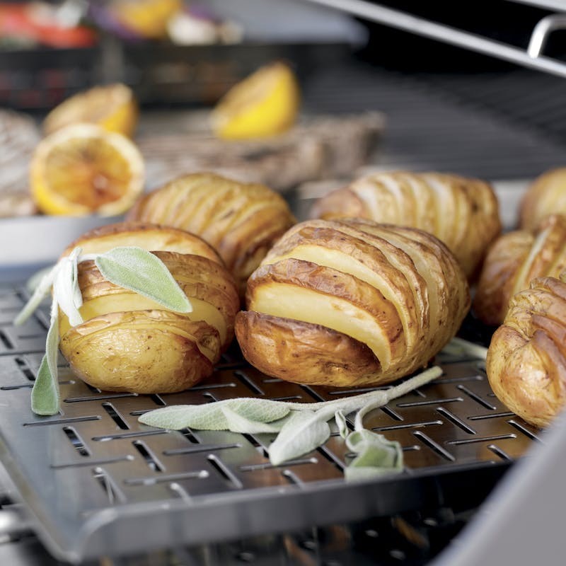 Weber Stainless Steel Deluxe Grill Pan 6435 for Gas and Charcoal Grills