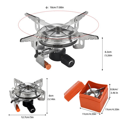 Mini Camping Hiking Stove - Stainless Steel