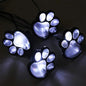Paw Print Solar Outdoor Garden Path Lights, Solar Lights (4pcs)