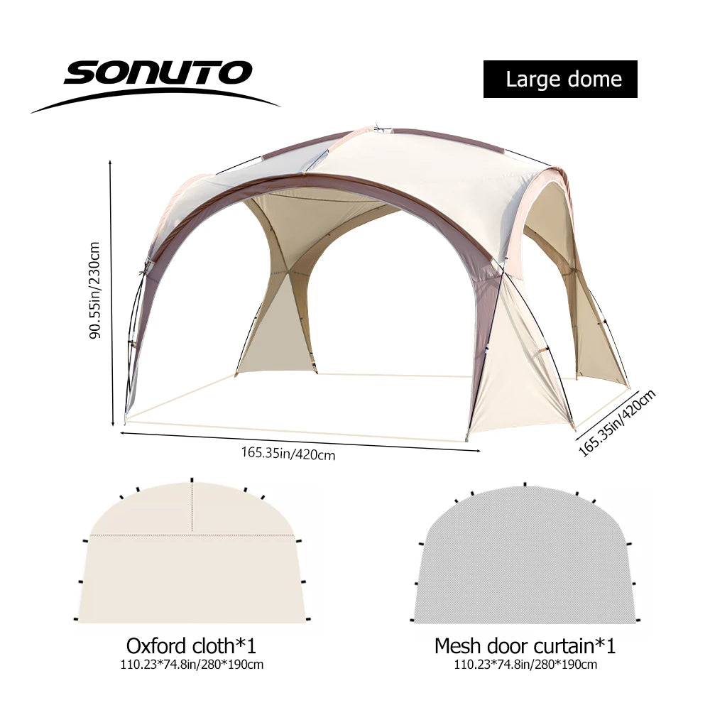 Large 4-10 Person Camping Tent - Waterproof & Windproof