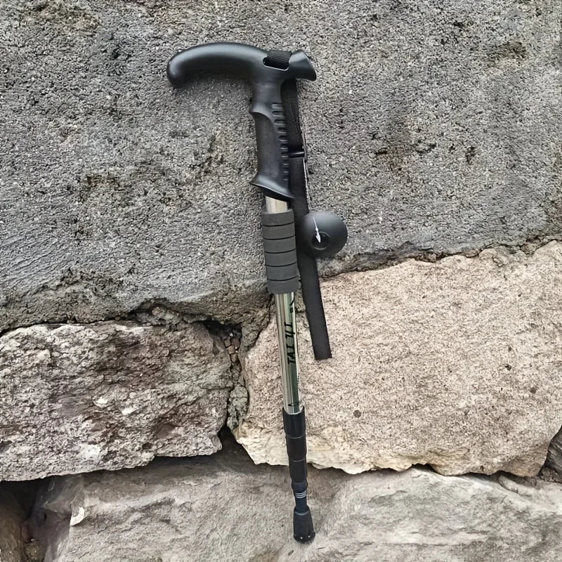 Ultra-light Trekking Poles with Adjustable T-Handle & Shock Absorption. Comfort Grip, Ideal for Hiking.