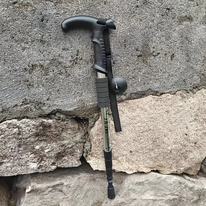 Ultra-light Trekking Poles with Adjustable T-Handle & Shock Absorption. Comfort Grip, Ideal for Hiking.