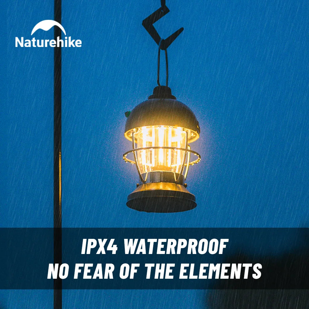 Naturehike 2025 New Camping Lantern - USB  Rechargeable, Waterproof Lamp
