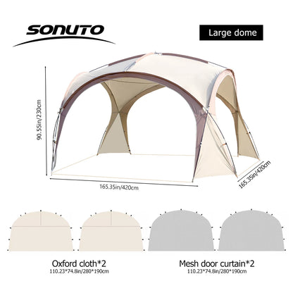 Large 4-10 Person Camping Tent - Waterproof & Windproof