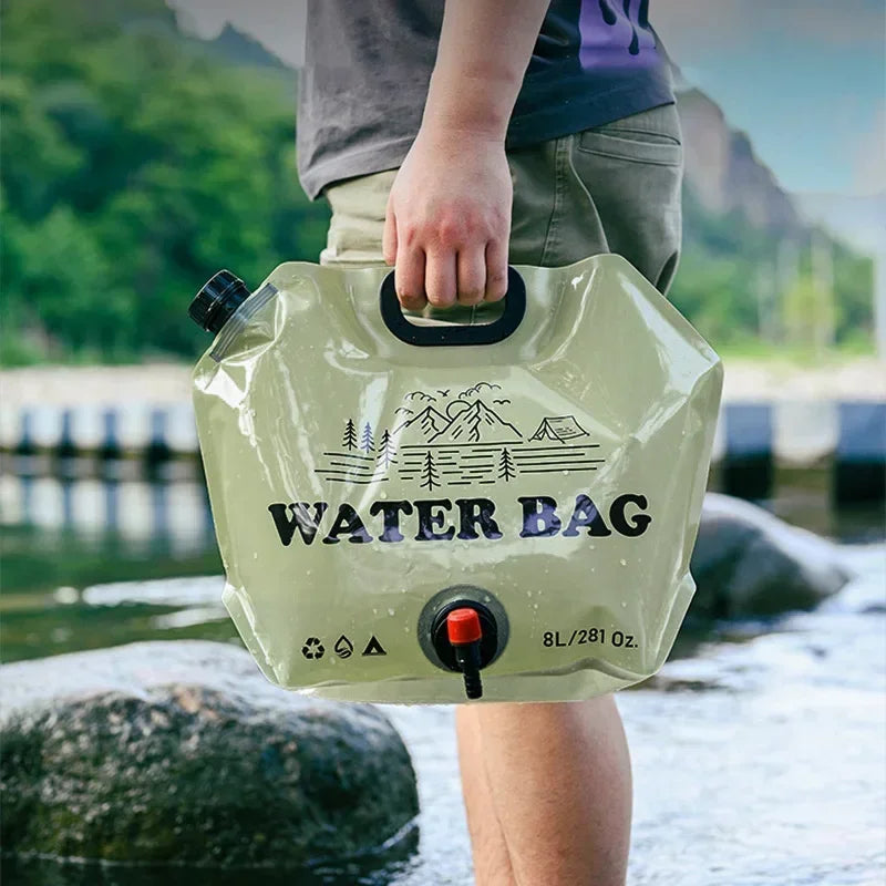 Folding Water Bag For Camping - Large Capacity, Food Grade