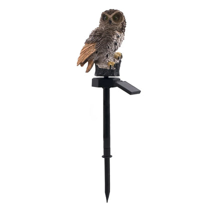 Owl Solar Garden Light (Resin)