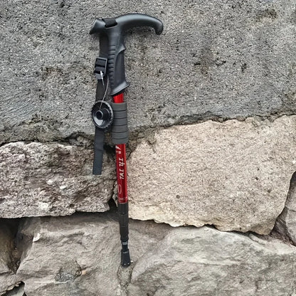 Ultra-light Trekking Poles with Adjustable T-Handle & Shock Absorption. Comfort Grip, Ideal for Hiking.