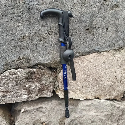 Ultra-light Trekking Poles with Adjustable T-Handle & Shock Absorption. Comfort Grip, Ideal for Hiking.