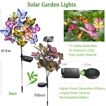 Butterfly Solar Lights for Garden Yard Patio Lawn Outdoor Decor