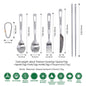 Boundless Voyage Titanium Knife Fork Spoon Chopsticks Tableware Set Drinkware Straw Flatware Outdoor Camping Picnic Cutlery