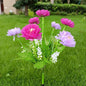 Wedding Party Decoration Flower Party Lamp Solar Outdoor Snow Lotus Flower Lawn Lamp Fairy Lights for Yard Patio Garden Lights