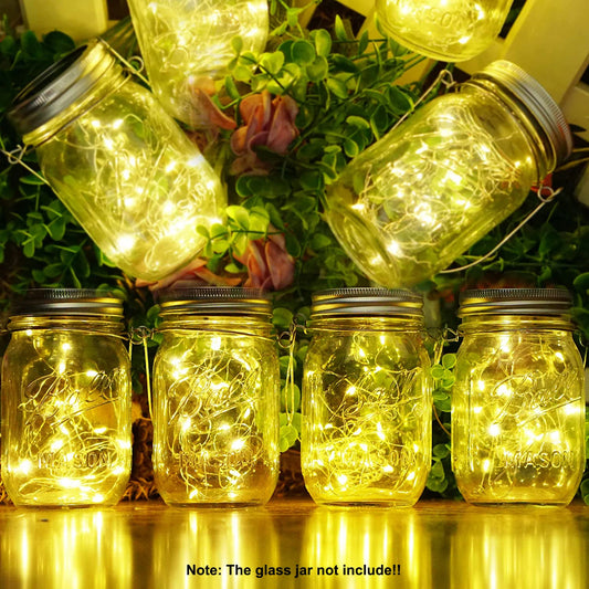 Mason Jar Firefly Solar String Lights 20 (Mason Jar Not Included)