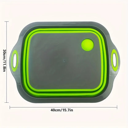 1pc Portable space saving basin with built-in sink and storage function - perfect for outdoor camping, travel, and home use