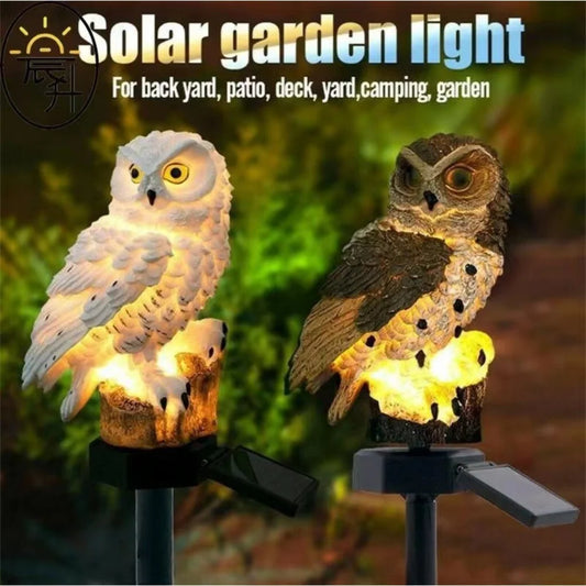 Owl Solar Garden Light (Resin)
