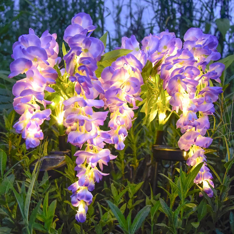Wisteria Flower Solar LED Garden Decoration