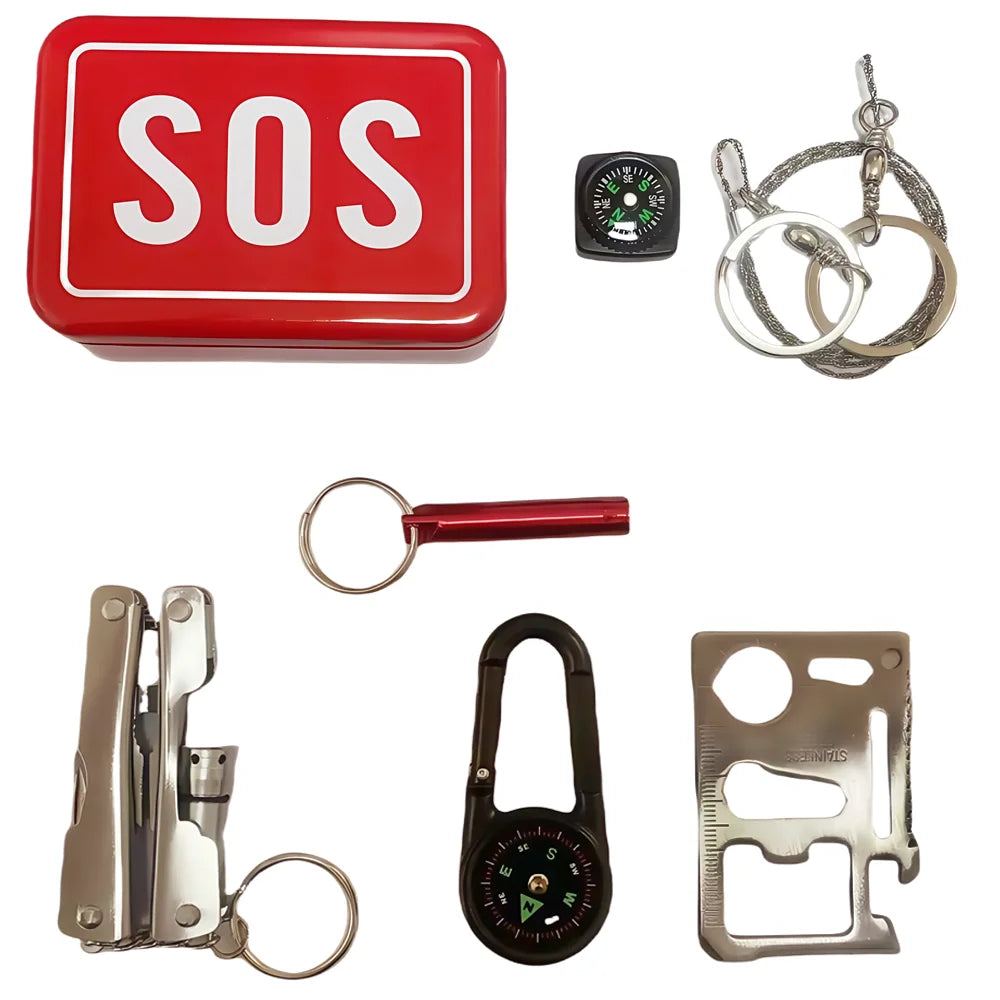 First Aid Kit: Mini Iron, Tactical Medical and Camping Emergency Survival Gear