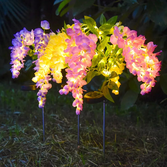 Wisteria Flower Solar LED Garden Decoration
