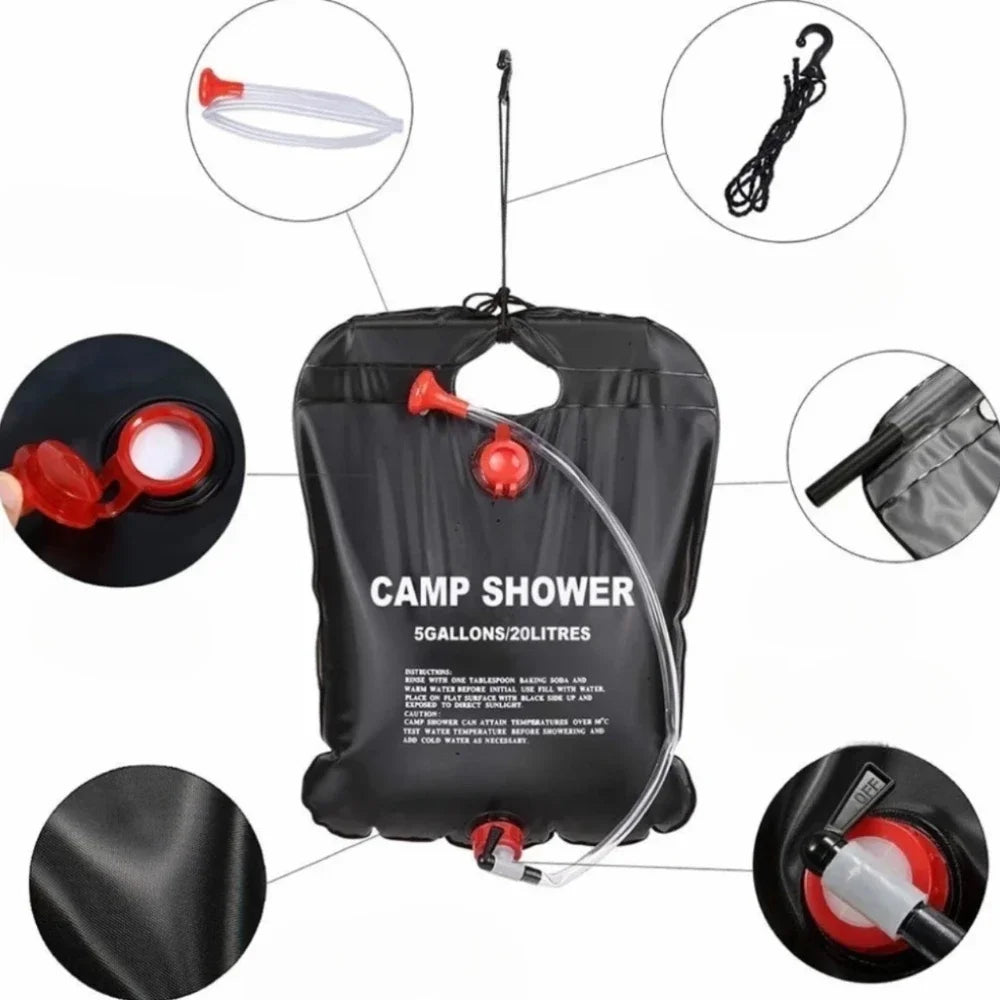 20/40L Outdoor Shower Bags - Foldable