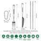 Boundless Voyage Titanium Knife Fork Spoon Chopsticks Tableware Set Drinkware Straw Flatware Outdoor Camping Picnic Cutlery