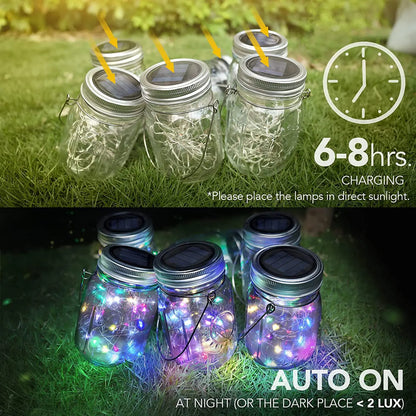 Mason Jar Firefly Solar String Lights 20 (Mason Jar Not Included)