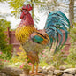 Realistic Metal Chicken Yard Sculpture