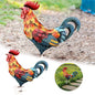 Realistic Metal Chicken Yard Sculpture