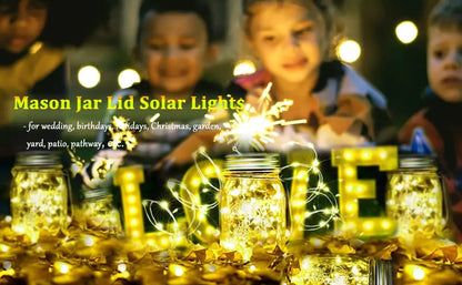 Mason Jar Firefly Solar String Lights 20 (Mason Jar Not Included)